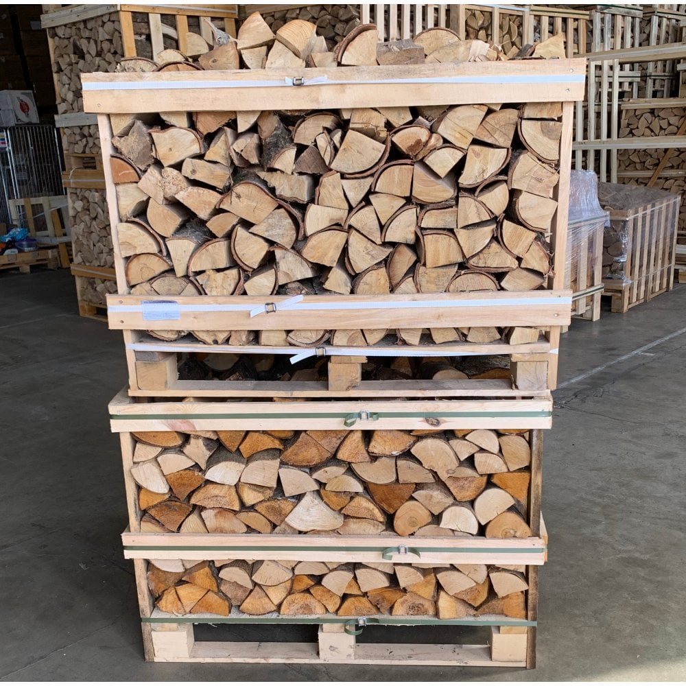 2x Palettes (chêne blanc + Hêtre/Charme) – Bûches de 33 cm – Image 2
